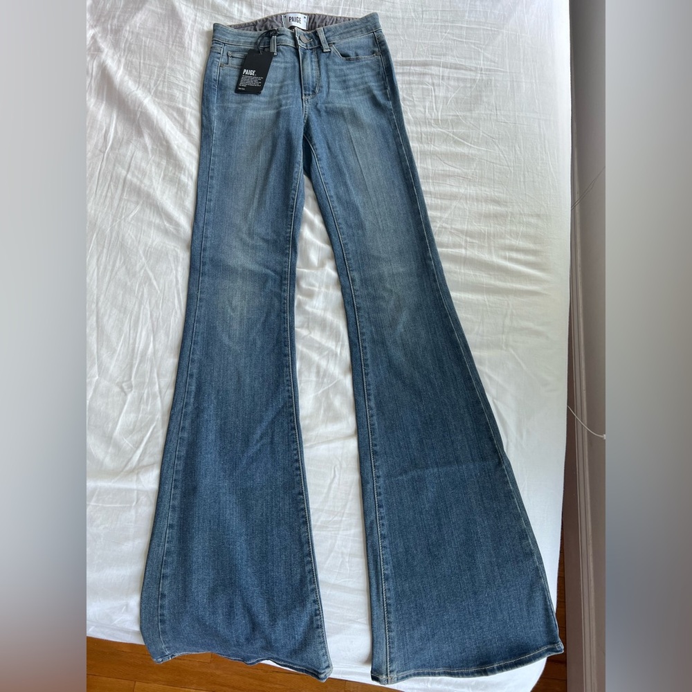PAIGE Bell Canyon High Rise Flared Jeans
